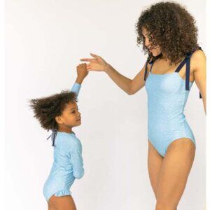 Minnow women's atlantic star tie knot one piece swimsuit small